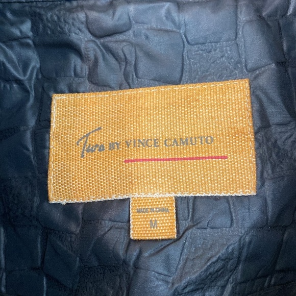 Vince Camuto Black Aligator Jacket Windbreaker Crop Zip Lightweight Rain Shell - Picture 12 of 14